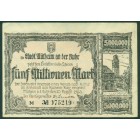 Германия, 5 000 000 марок 1923 год НОТГЕЛЬД