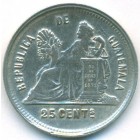 Гватемала, 25 сентаво 1893 год