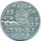 Речь Посполитая, Рига, 3 гроша 1594 год