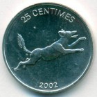 Конго (ДРК), 25 сантимов 2002 год (UNC)