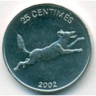 Конго (ДРК), 25 сантимов 2002 год (UNC)