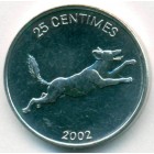 Конго (ДРК), 25 сантимов 2002 год (UNC)