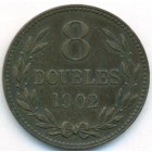 Гернси, 8 дублей 1902 год