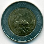 Сан-Марино, 500 лир 1994 год (UNC)