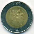 Сан-Марино, 500 лир 1986 год (UNC)
