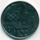 Сан-Марино, 100 лир 1980 год (UNC)
