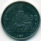 Сан-Марино, 50 лир 1987 год (UNC)