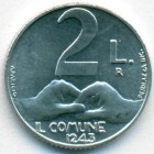 Сан-Марино, 2 лиры 1991 год (UNC)