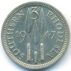 Южная Родезия, 3 пенса 1947 год