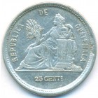 Гватемала, 25 сентаво 1889 год G