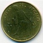 Ватикан, 200 лир 1980 год (AU)