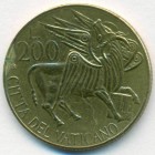 Ватикан, 200 лир 1985 год (AU)