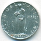 Ватикан, 1 лира 1958 год (UNC)
