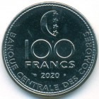 Коморы, 100 франков 2020 год (UNC)