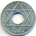 Британская Западная Африка, 1/10 пенни 1919 год (AU)