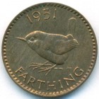 Великобритания, 1 фартинг 1951 год (UNC)