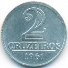Бразилия, 2 крузейро 1961 год (UNC)