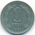 Аргентина, 1 песо 1959 год