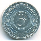 Нидерландские Антилы, 5 центов 1991 год (UNC)