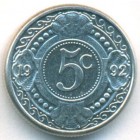 Нидерландские Антилы, 5 центов 1992 год (UNC)