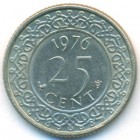 Суринам, 25 центов 1976 год(UNC)