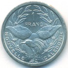 Новая Каледония, 1 франк 1977 год (UNC)