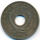 Британская Восточная Африка, 5 центов 1933 год