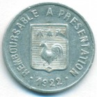 Франция, коммуна Мезаме, 5 сантимов 1922 год НОТГЕЛЬД