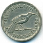 Новая Зеландия, 6 пенсов 1950 год
