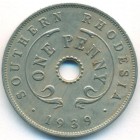 Южная Родезия, 1 пенни 1939 год