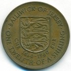 Джерси, 1/12 шиллинга 1960 год