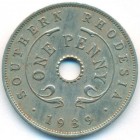 Южная Родезия, 1 пенни 1939 год
