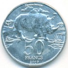 Катанга, 50 франков 2017 год (AU)