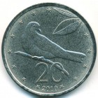 Острова Кука, 20 центов 2010 год (UNC)
