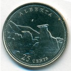 Канада, 25 центов 1992 год (UNC)