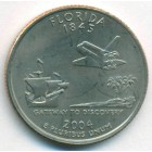 США, 25 центов 2004 год D (UNC)