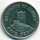 Джерси, 5 пенсов 1985 год (UNC)