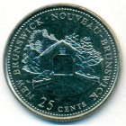 Канада, 25 центов 1992 год (UNC)