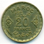 Марокко, 20 франков 1951 год (AU)