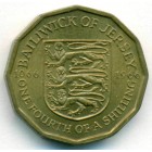 Джерси, 1/4 шиллинга 1966 год (UNC)