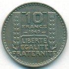 Франция, 10 франков 1949 год (UNC)