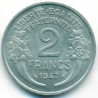 Франция, 2 франка 1947 год (AU)