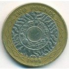 Великобритания, 2 фунта 1998 год