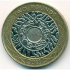 Великобритания, 2 фунта 2011 год