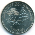 Канада, 25 центов 2000 год (UNC)
