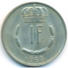 Люксембург, 1 франк 1968 год (UNC)