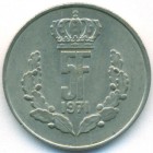 Люксембург, 5 франков 1971 год (AU)