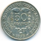 Западно-Африканские Штаты, 50 франков 1975 год