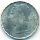 Бельгия, 1 франк 1971 год (UNC)