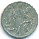 Чехословакия, 20 геллеров 1924 год